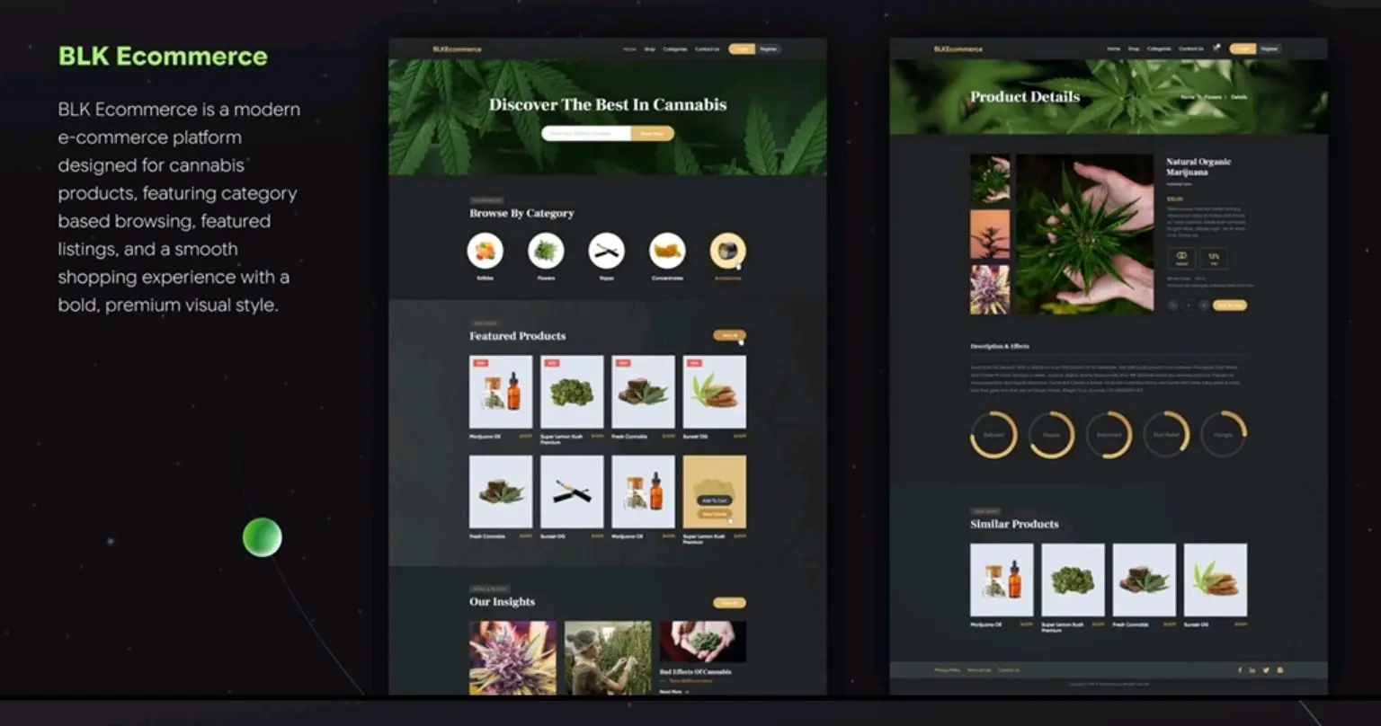 BLK Ecommerce website design